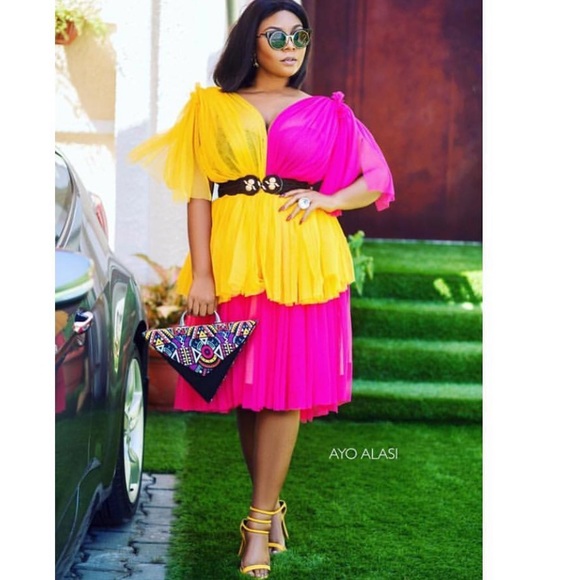 Handmade African print triangle shape bag/purse - Picture 3 of 5